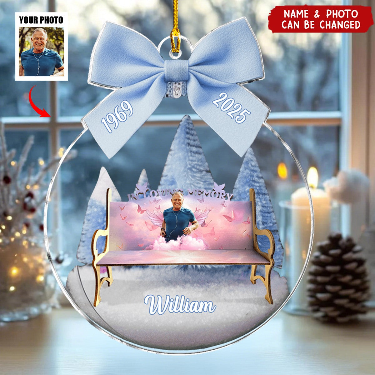 In Loving Memory - Personalized Memorial Ornament