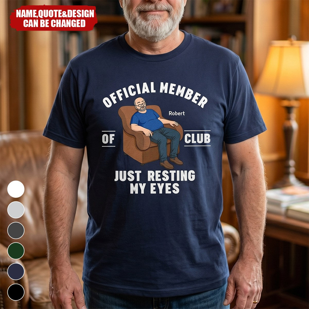 Father's Day Gifts, I'm Just Resting My Eyes - Personalized T-Shirt