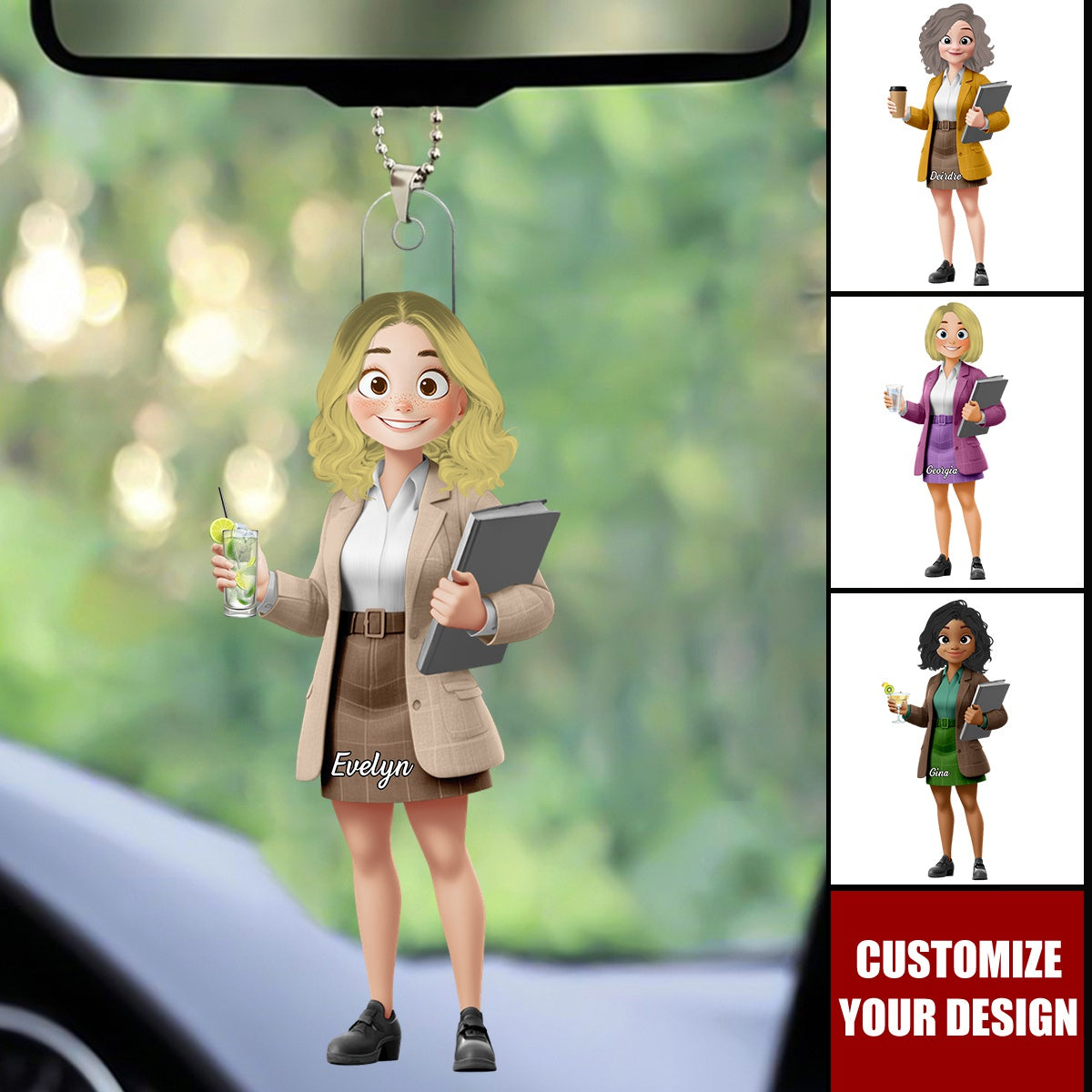 Love Teacher Life New Version - Personalized Acrylic Ornament