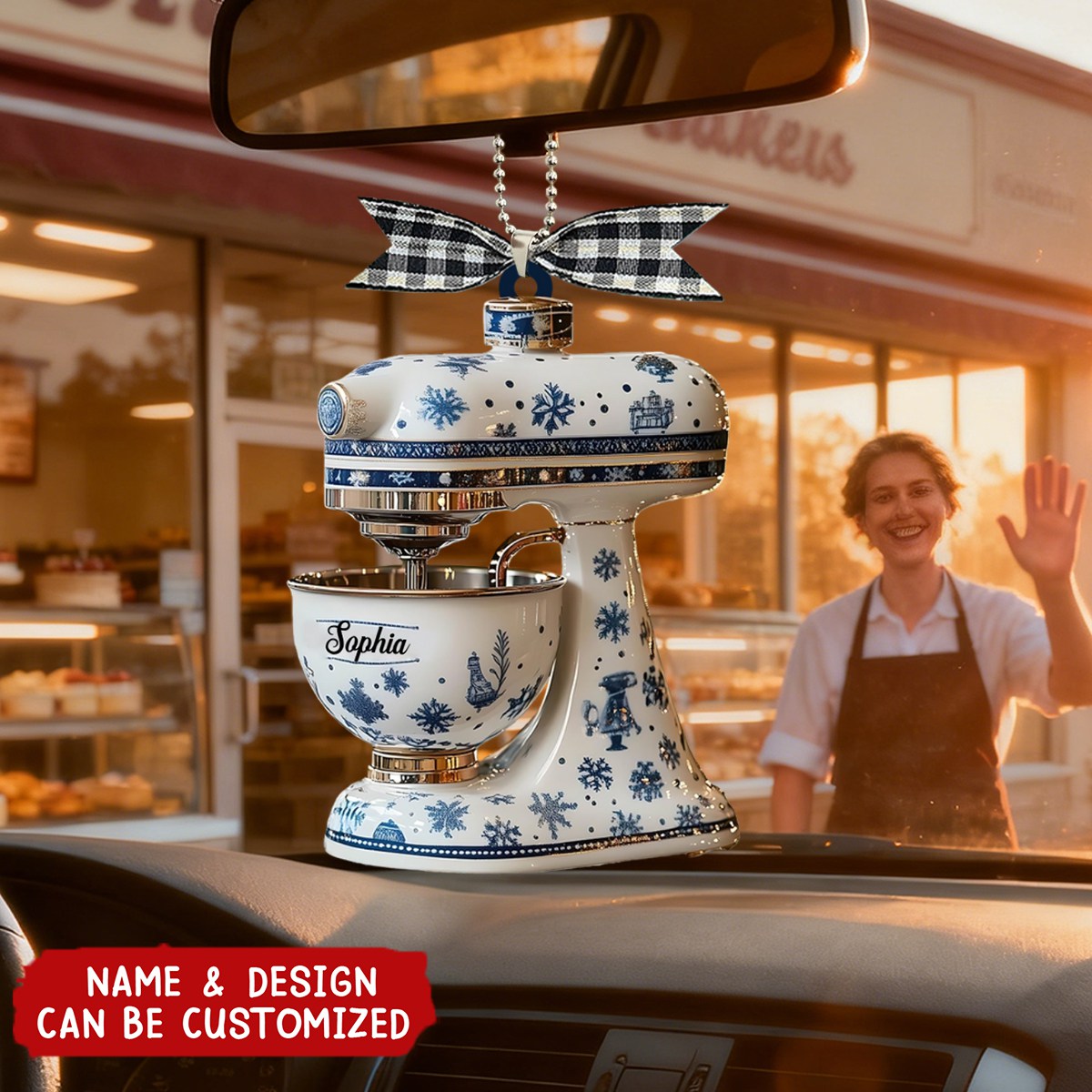 Baking Mixer - Personalized Acrylic Car Ornament, Gift For Bakers, Cooking Lovers