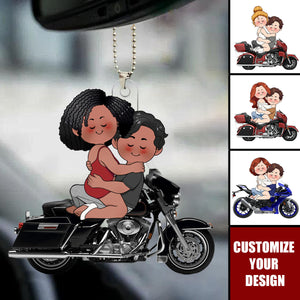 I Will Ride You - Personalized Couple Car Ornament