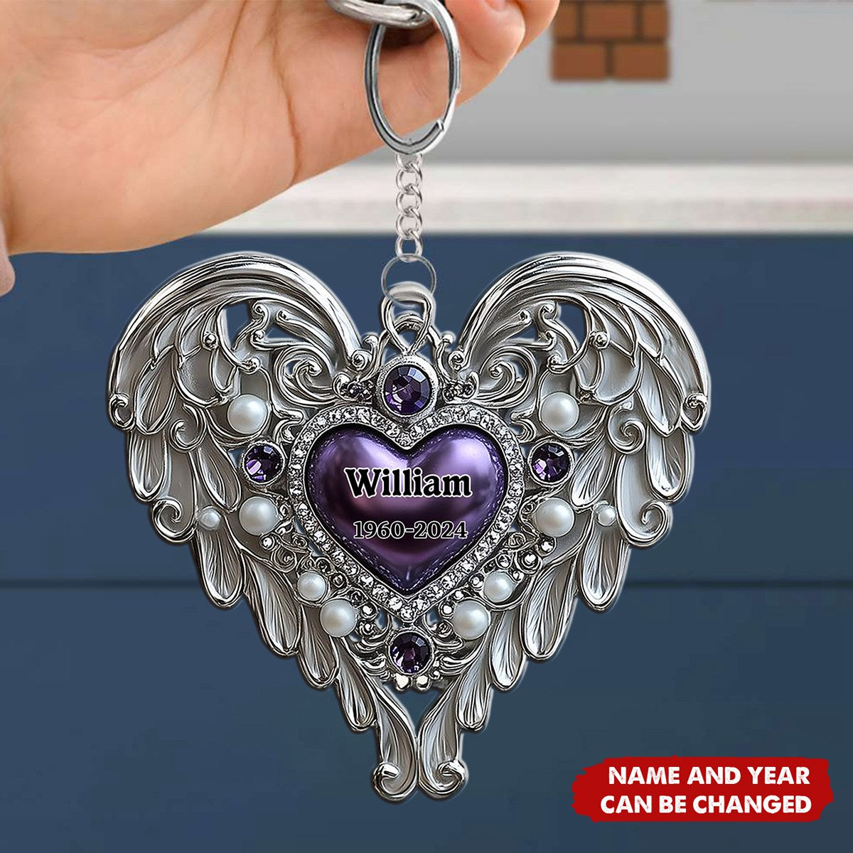 I'm Always With You - Personalized Memorial Keychain