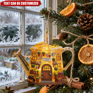 Cozy Garden House - Personalized Acrylic Ornament, Gifts For Gardeners