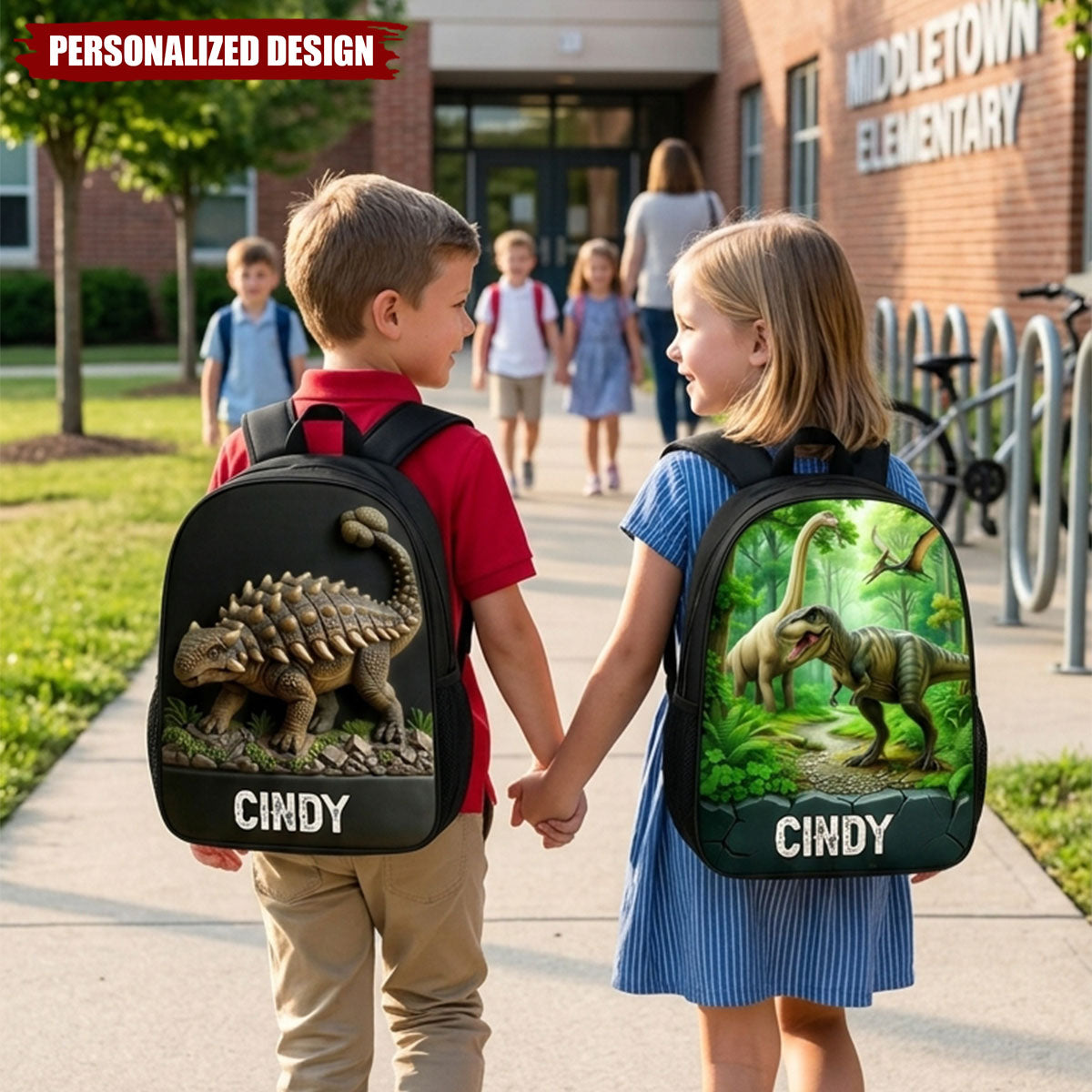Personalized Kid Dinosaur Backpack