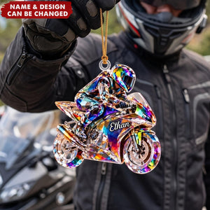 Motorcycle Soul – Personalized Acrylic Custom Shape Ornament