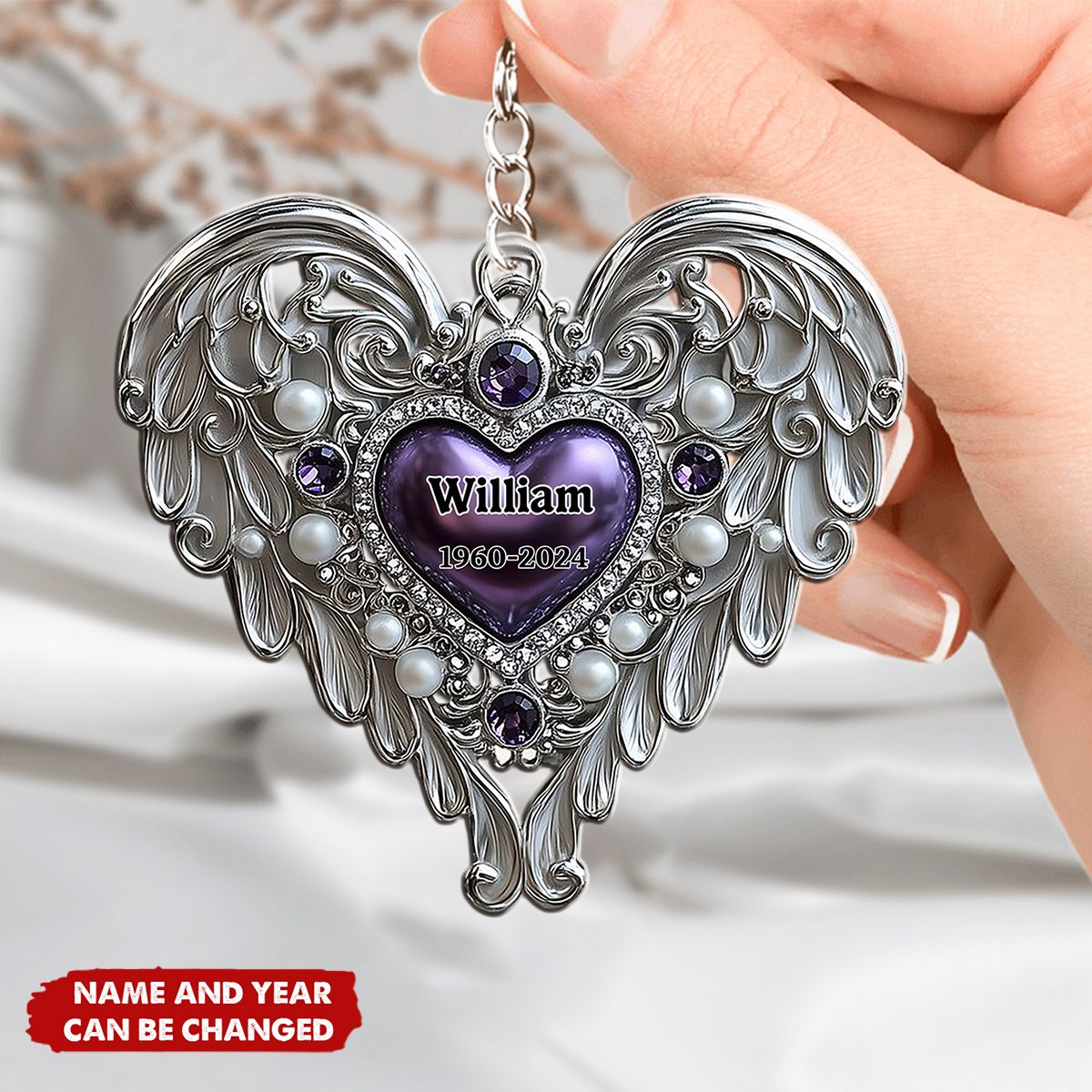 I'm Always With You - Personalized Memorial Keychain