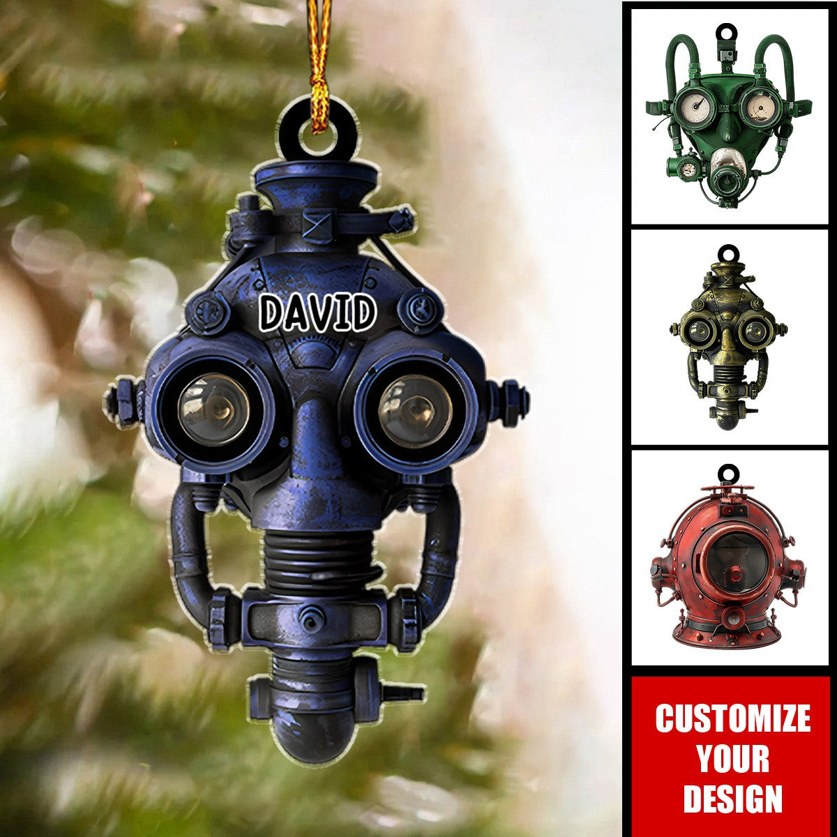 Personalized Gifts For Diving Lovers, Scuba Diving Acrylic Ornament