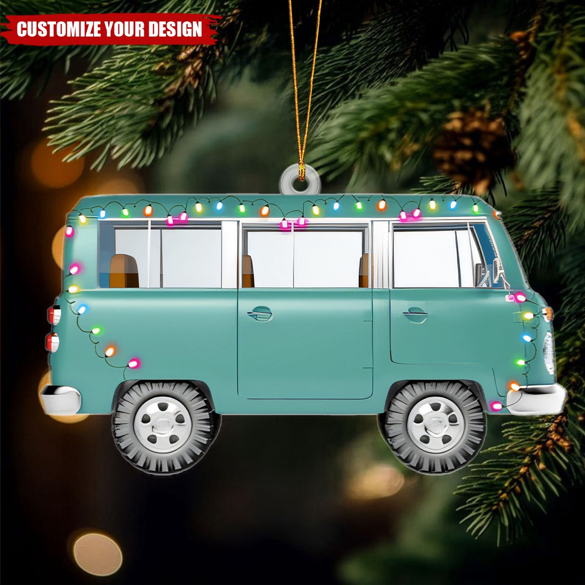 Camping Lovers - Personalized Acrylic Christmas Ornament