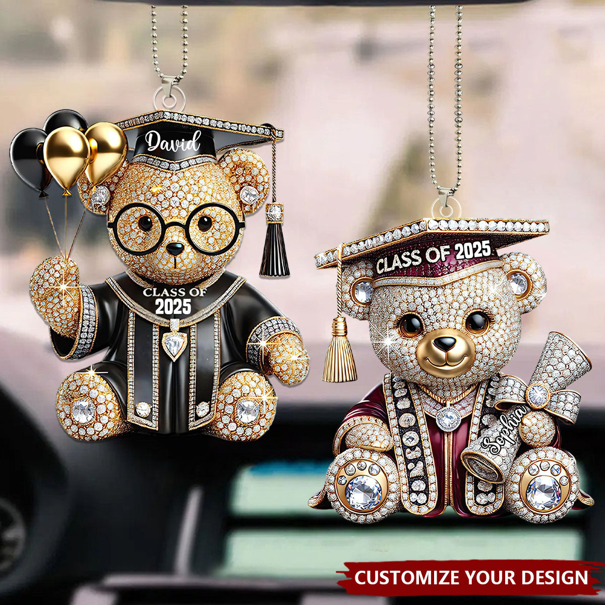 Graduation Gift - Personalized Graduation Car Ornament