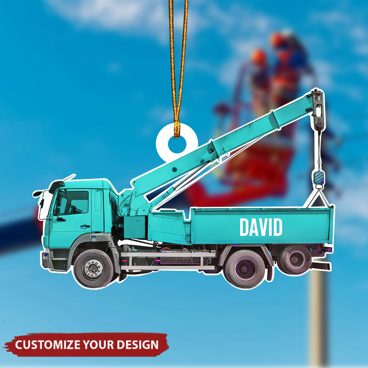 Personalized Lineman Ornament - Custom Lineman Ornament