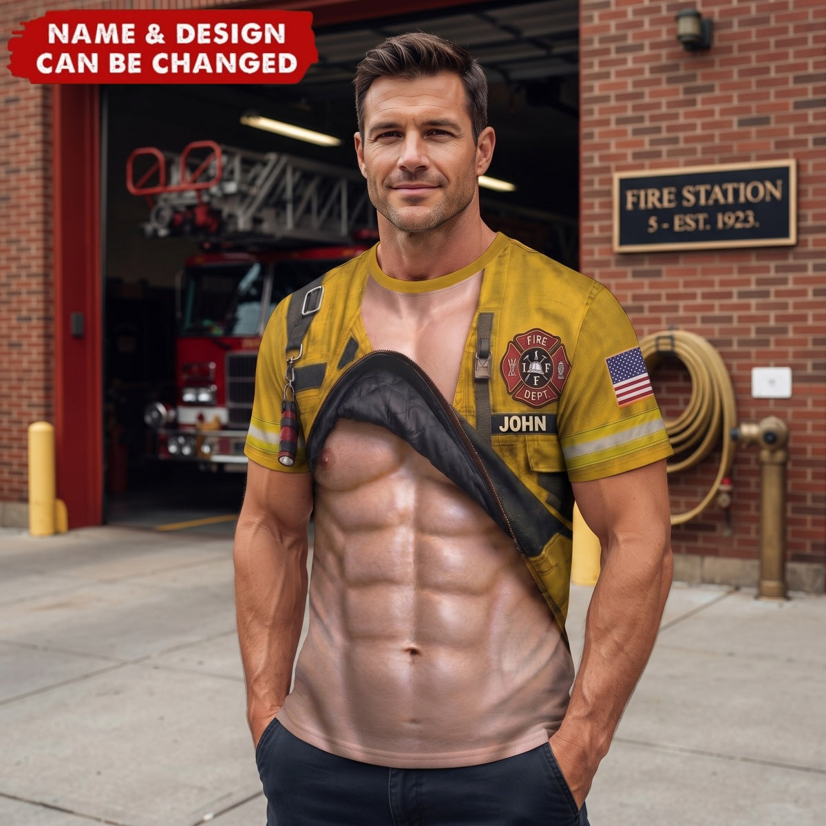 Firehouse Hero - Personalized Funny T-shirt