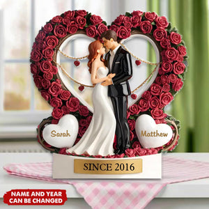 You And Me, Since Forever Began - Personalized Custom Shaped Acrylic Plaque  - Gift For Husband Wife, Anniversary