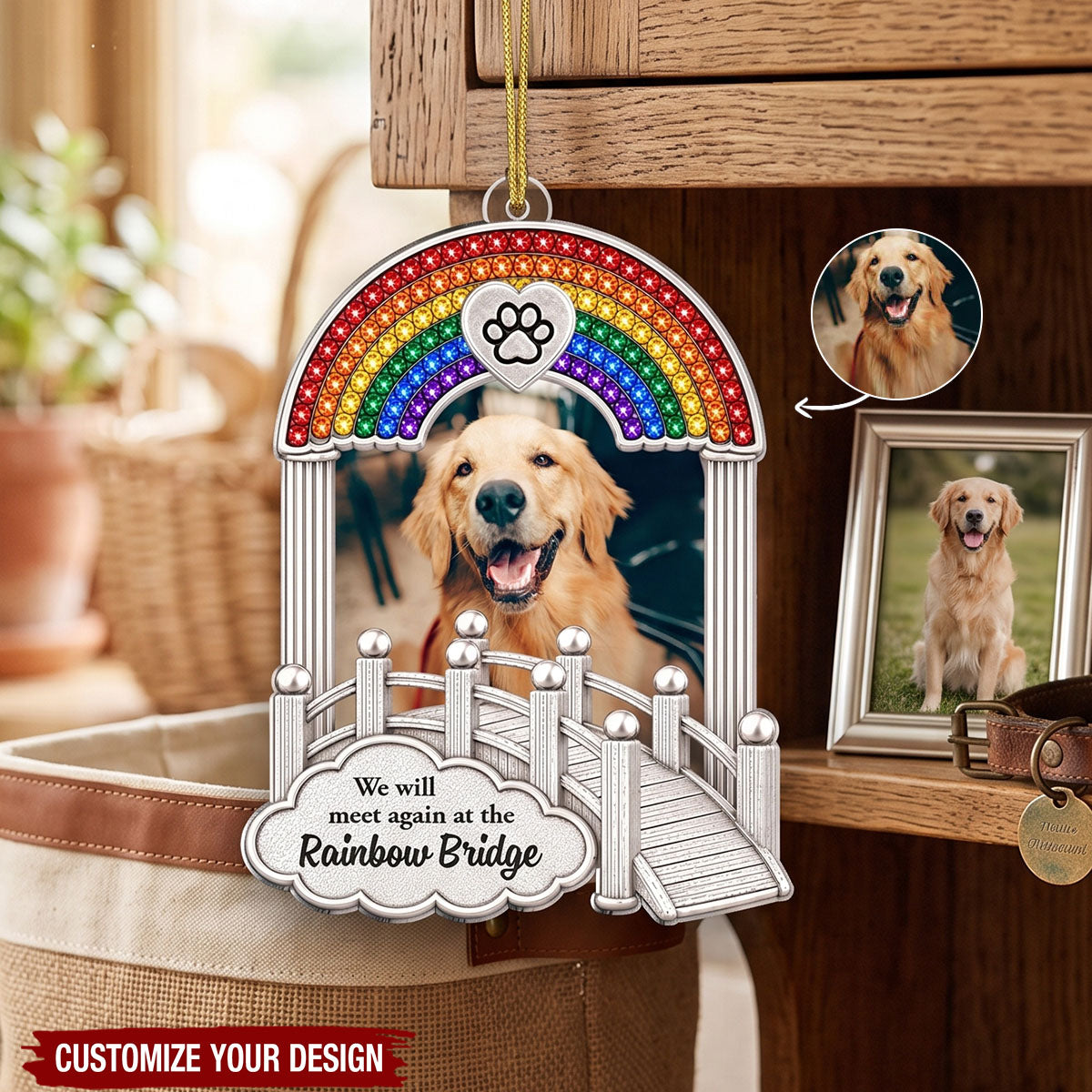 We Will Meet Again At The Rainbow Bridge - Personalized Acrylic Ornament