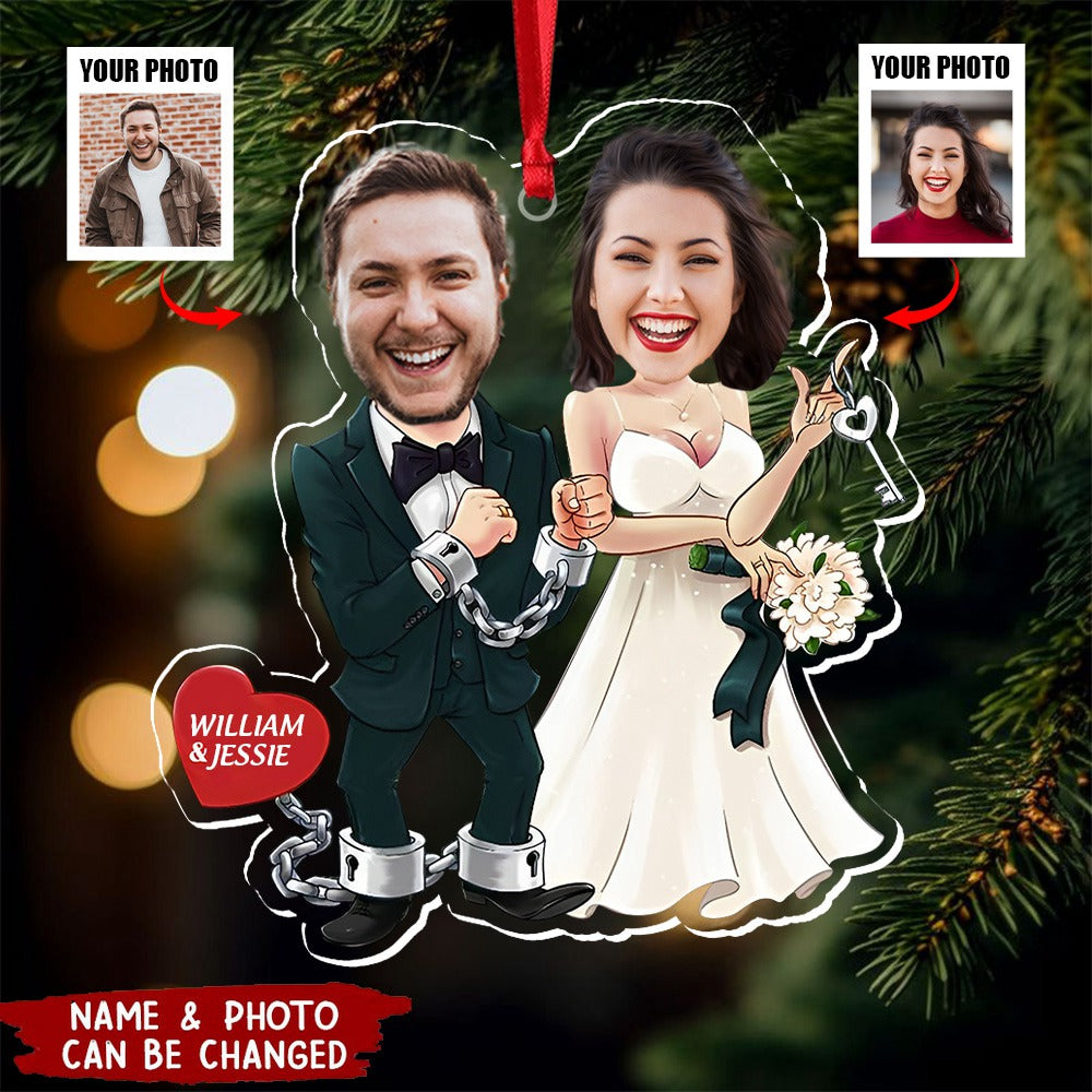 Wedding Couple Custom Photo Acrylic Ornament