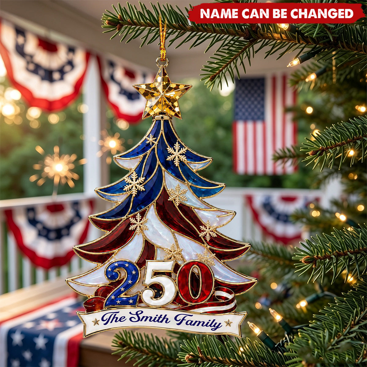 United We Celebrate – Personalized Acrylic Custom Shape Ornament