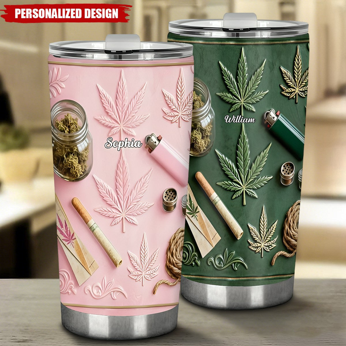 Magic Leaf - Personalized Weed Tumbler