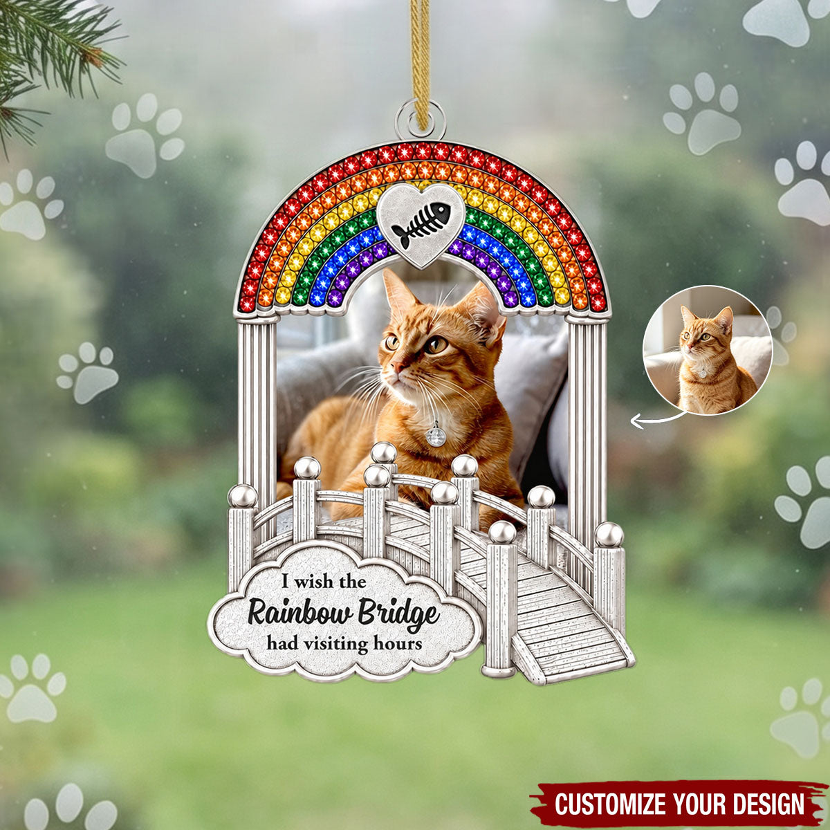 We Will Meet Again At The Rainbow Bridge - Personalized Acrylic Ornament