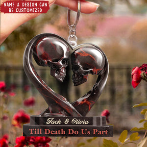 Our Love Story Never Dies - Personalized Acrylic Keychain, Gifts For Husband And Wife