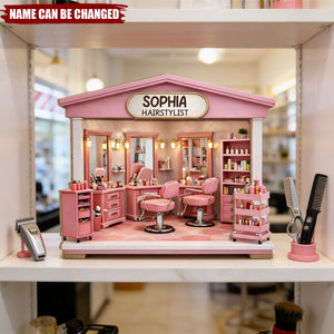 A Local Salon Dream With Styling Chairs, Personalized Wood Plaque