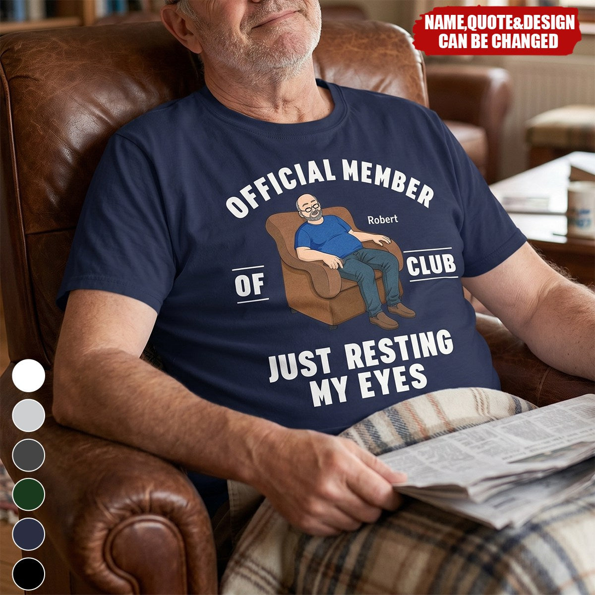 Father's Day Gifts, I'm Just Resting My Eyes - Personalized T-Shirt