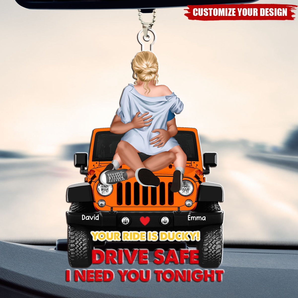 Personalized Gifts For Couple Car Ornament