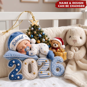Baby's First Christmas 2026 – Personalized Acrylic Ornament