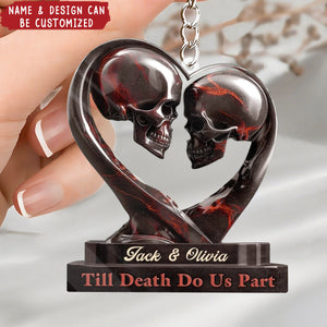 Our Love Story Never Dies - Personalized Acrylic Keychain, Gifts For Husband And Wife
