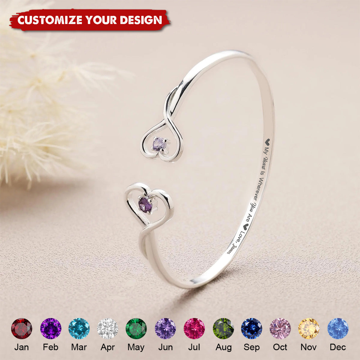 You Hold A Piece Of My Heart - Personalized Heart Bracelet