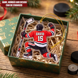 Forever Hockey – Personalized Acrylic Custom Shape Ornament