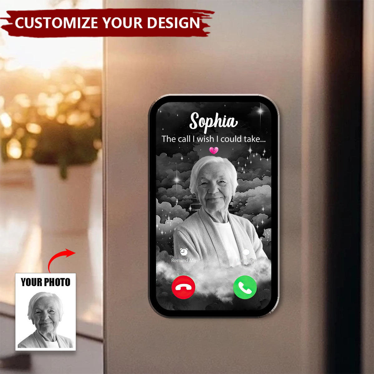 The Call We Wish We Could Take Memorial Personalized Decal