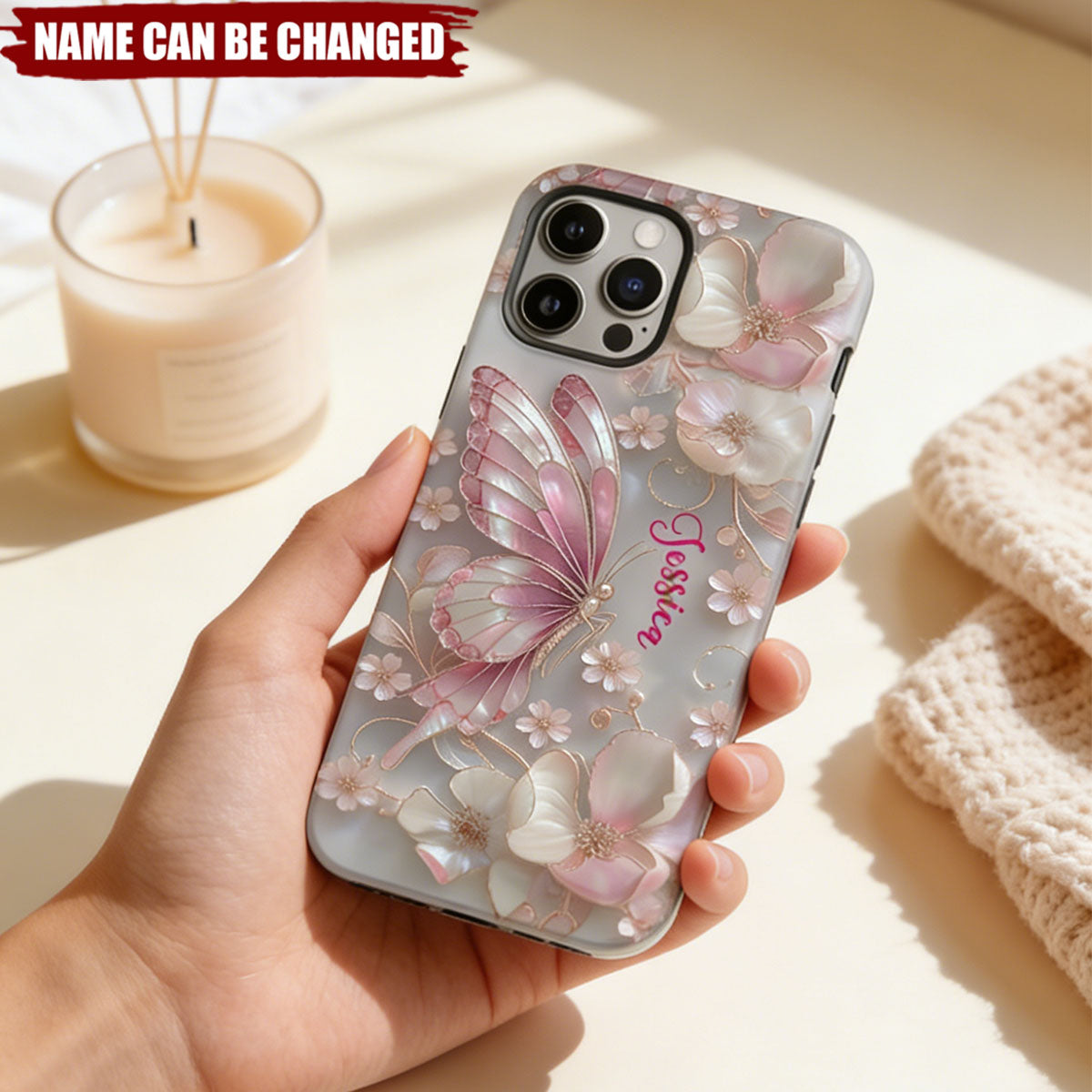 Love Butterflies - Personalized Butterfly Full Print Phone Case