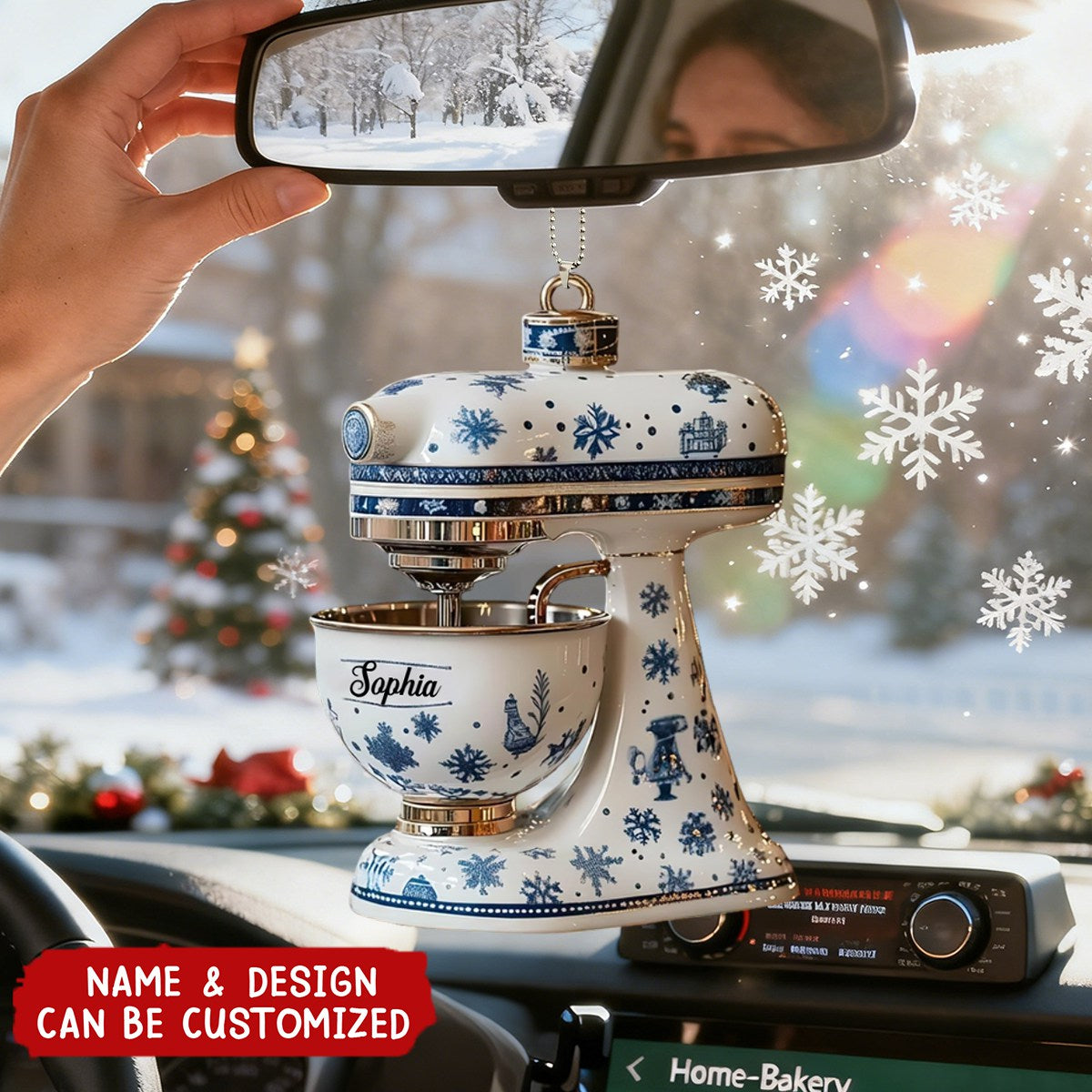Baking Mixer - Personalized Acrylic Car Ornament, Gift For Bakers, Cooking Lovers