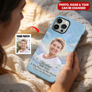 Custom Photo A Big Piece Of My Heart - Personalized Memorial Full Print Phone Case