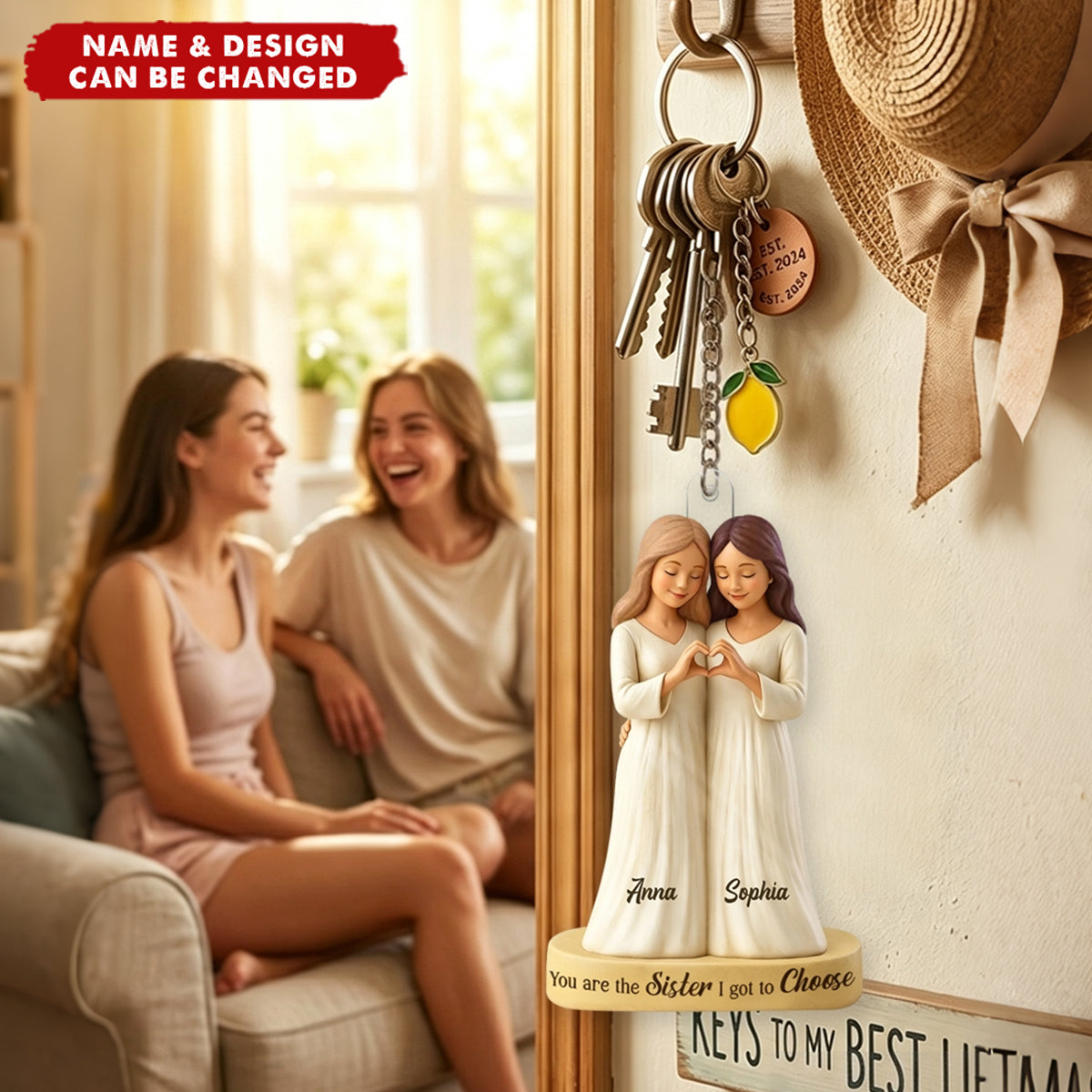 Custom Acrylic Keychain - My Chosen Sister, My Best Friend