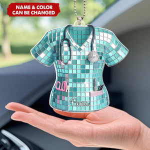 Love Nurse Life - Personalized Nurse Car Ornament