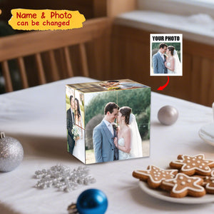 Personalized Eternal Love Custom Photo Cube - Gift For Him, For Her