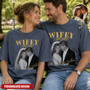 Personalized Wedding Photo T‑Shirt - Anniversary Gift For Her