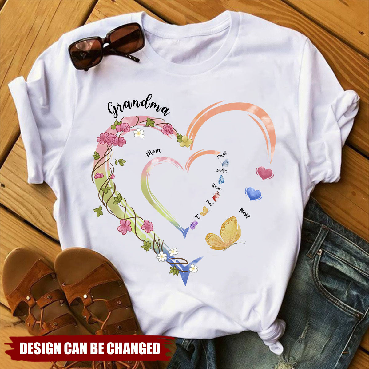 Family Is Where Love Is Endless - Family Personalized Custom Unisex T-shirt - Gift For Mom, Grandma