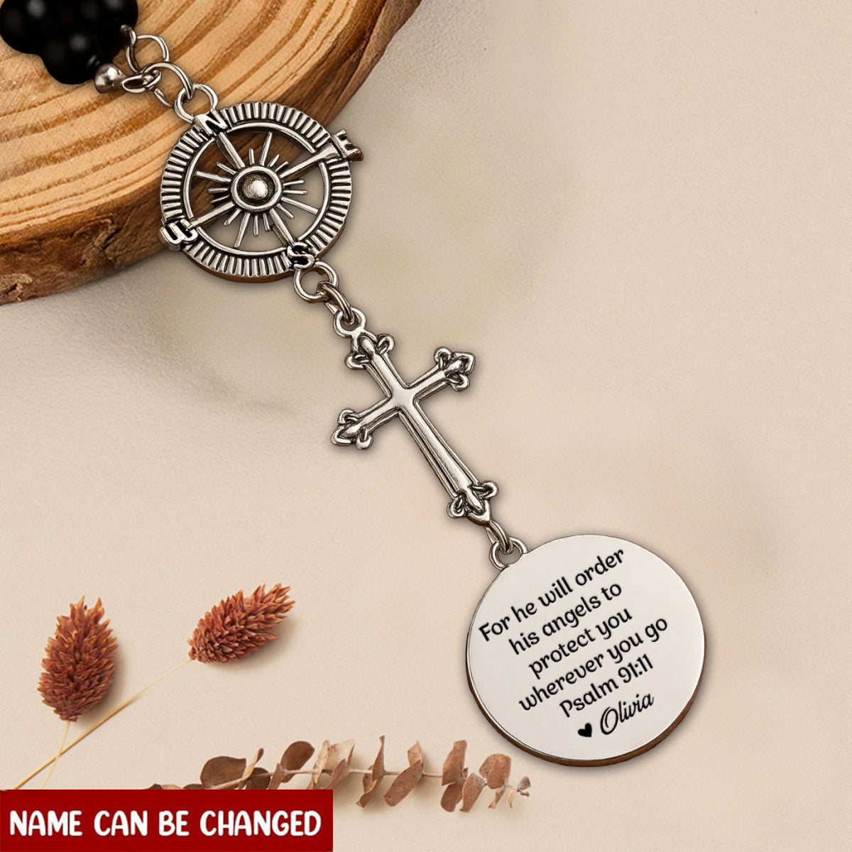 Carry A Piece Of You - Family Personalized Cross Car Ornament
