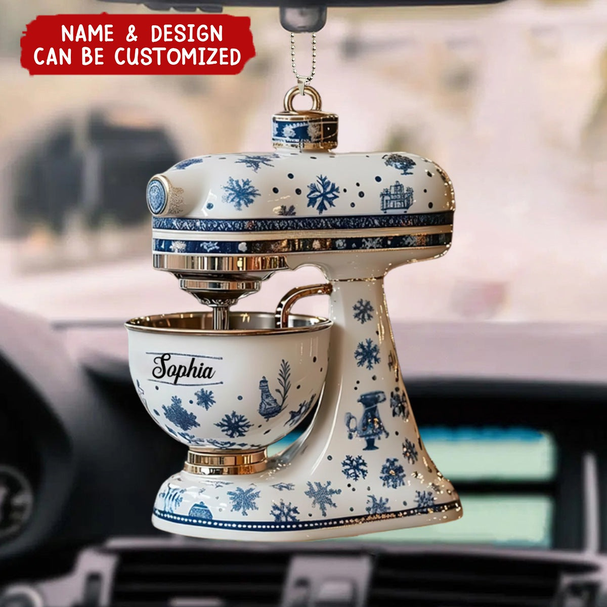 Baking Mixer - Personalized Acrylic Car Ornament, Gift For Bakers, Cooking Lovers