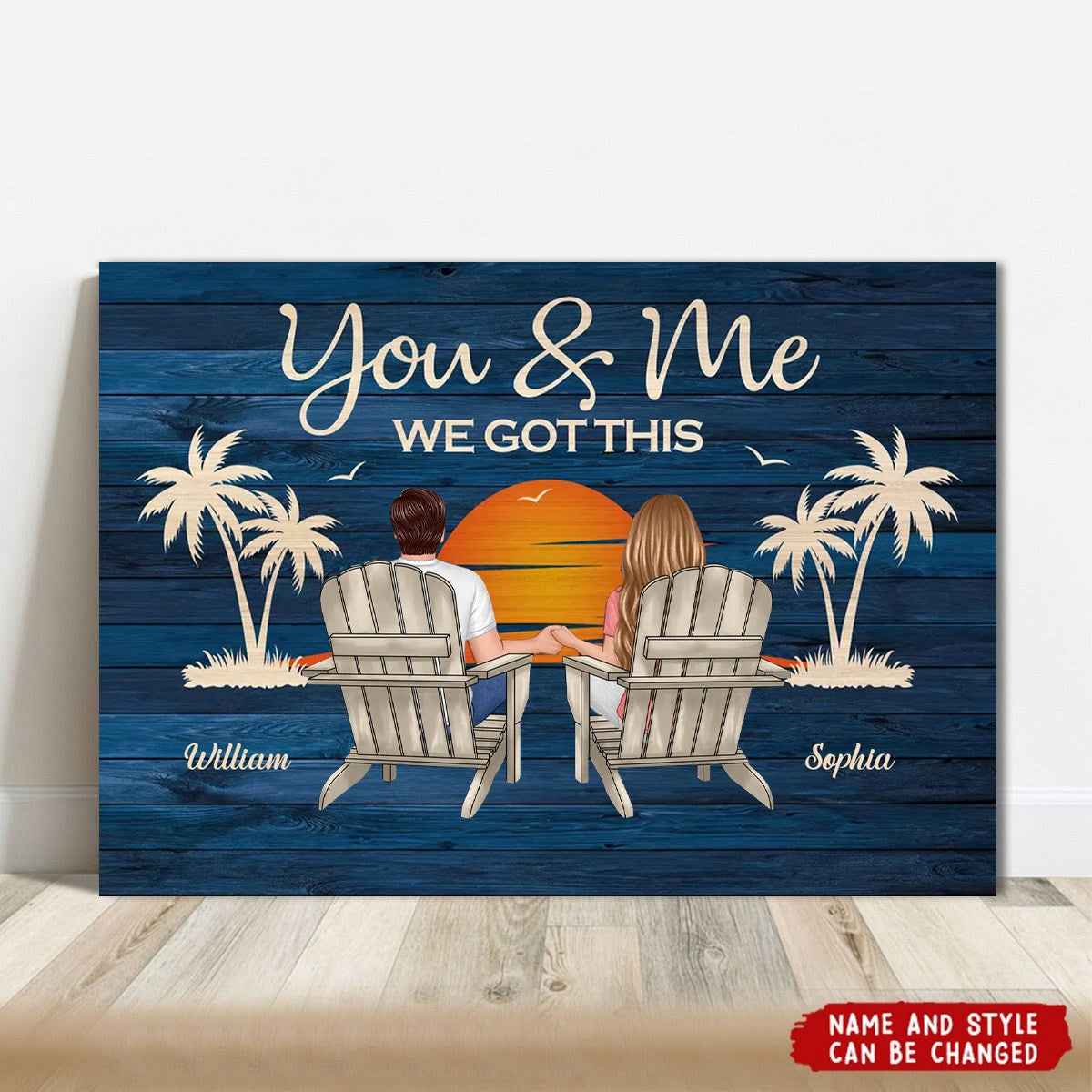 Couple Sitting You And Me We Got This Personalized Poster
