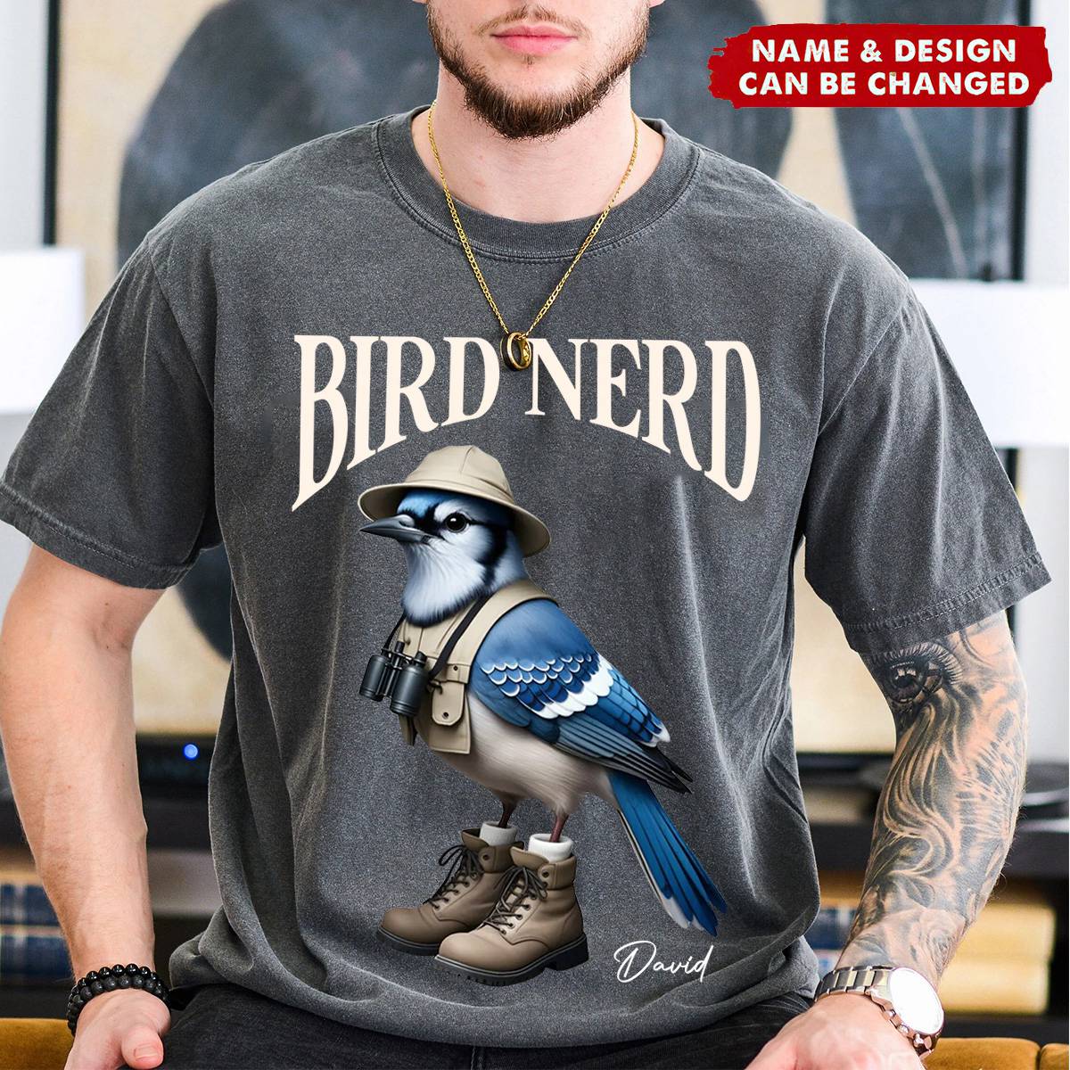 Bird Nerd Funny Bird Watcher Personalized T-shirt