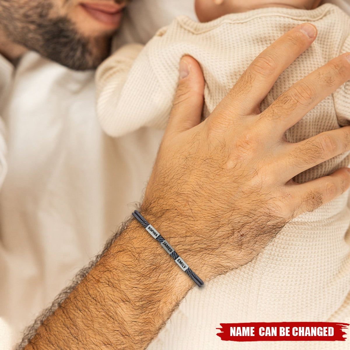 Bracelet For Dad With Kids Names - Personalized Bracelet, Father’s Day Gift