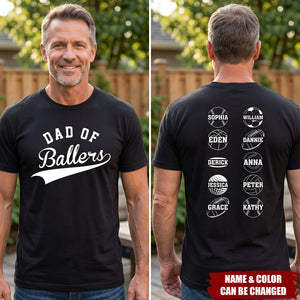Dad Of Ballers - Personalized Shirt