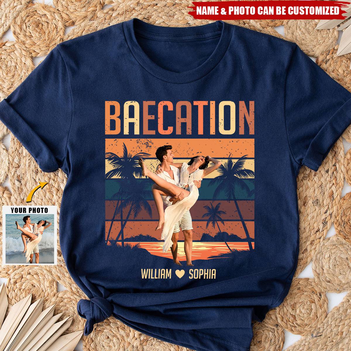 Baecation - Personalized Photo Shirt
