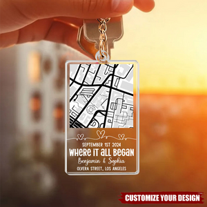 Where It All Began - Personalized Acrylic Keychain