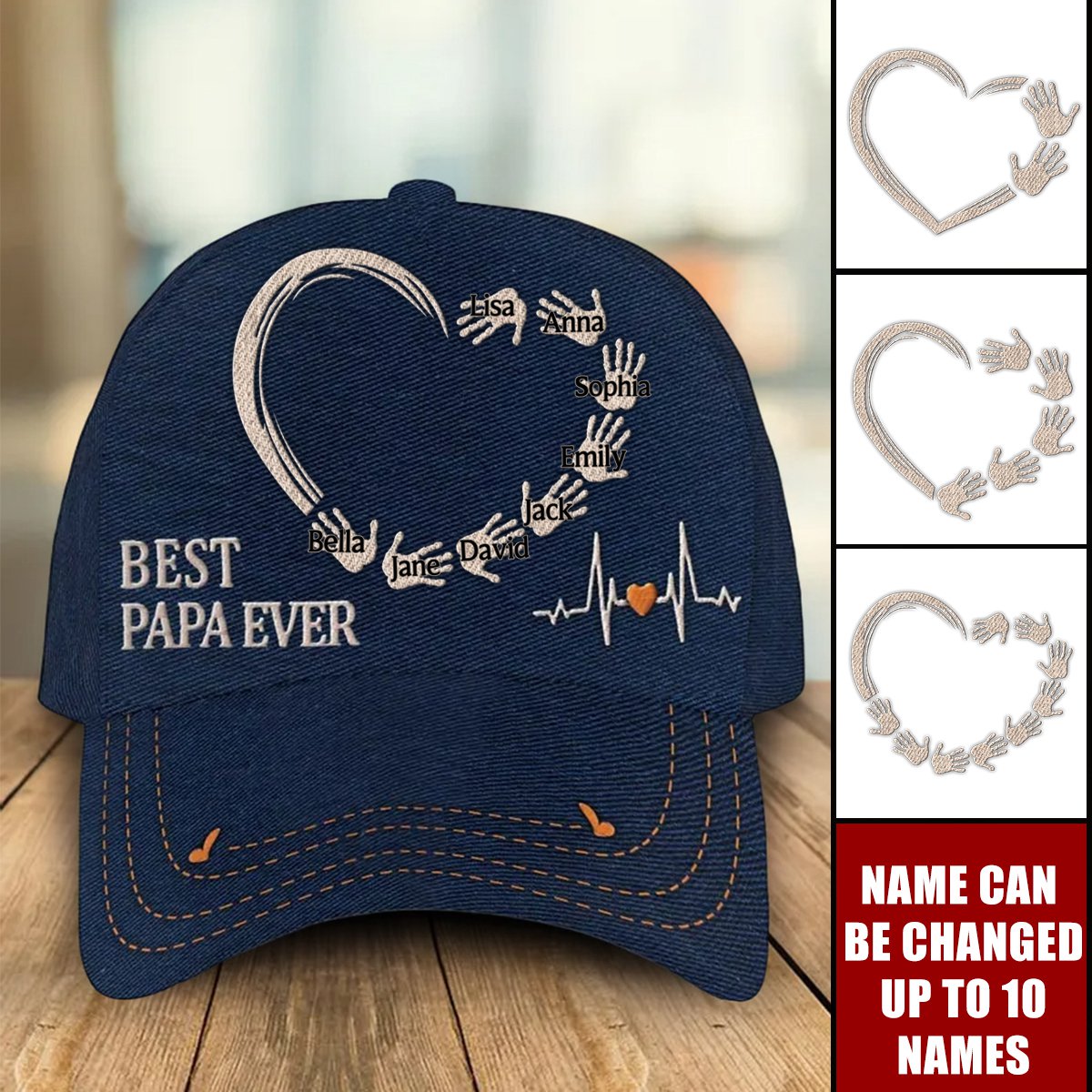 Personalized Where Love Never Ends - Family Custom Hat, All Over Print Classic Cap - Gift For Family Members
