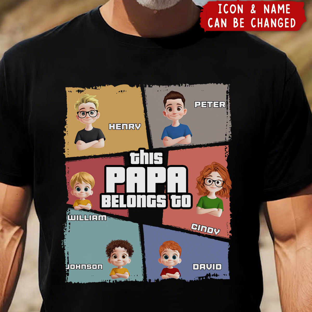 This Grandpa Belongs To - Personalized Shirt