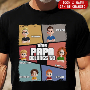 This Grandpa Belongs To - Personalized Shirt