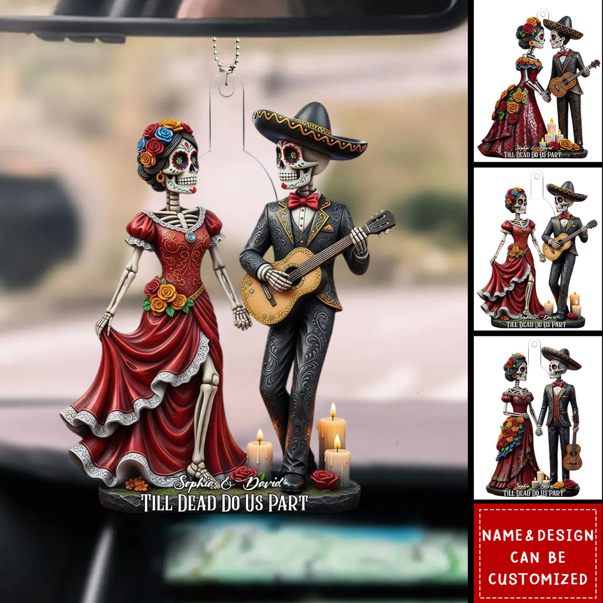 Till Dead Do Us Part - Personalized Acrylic Car Ornament